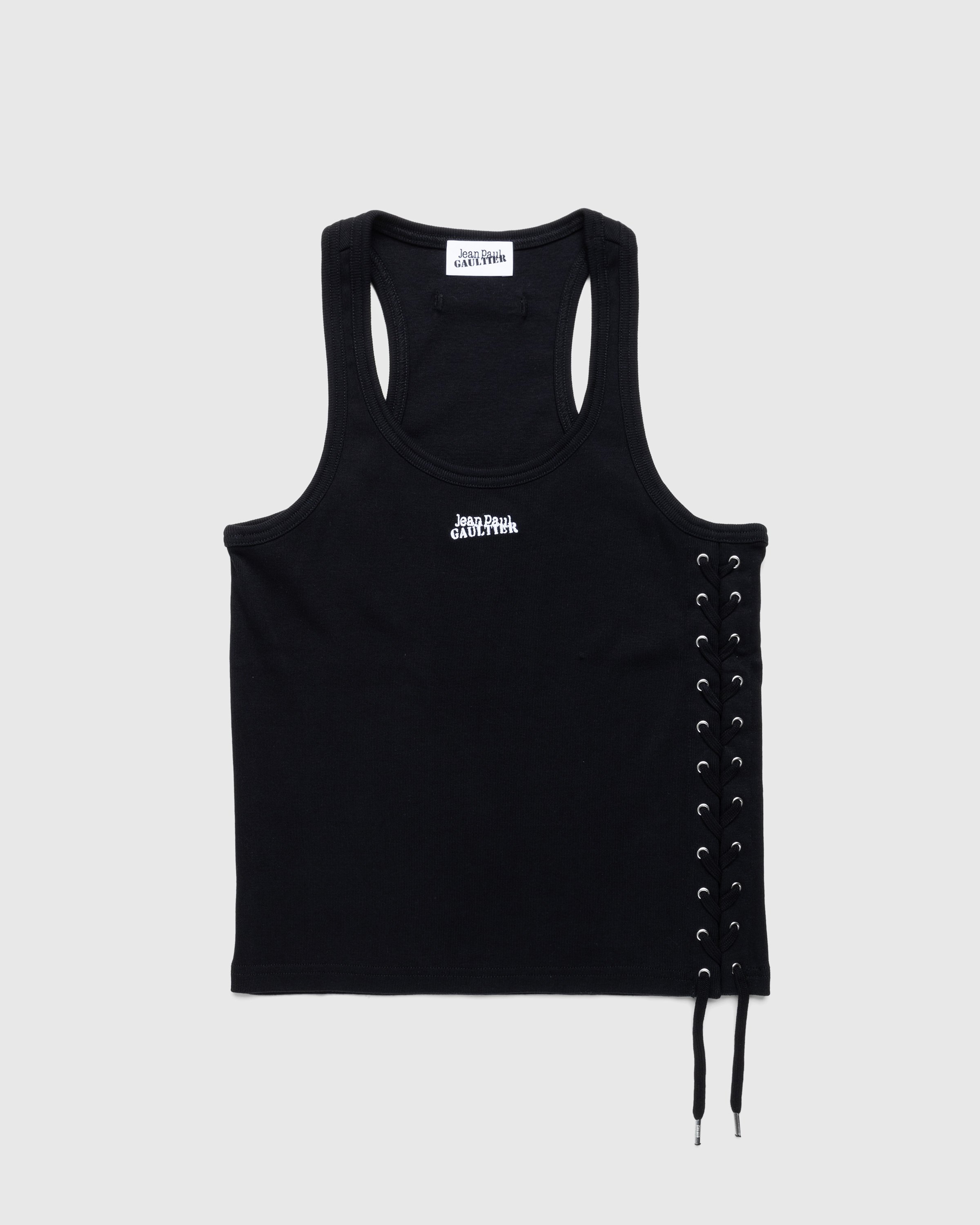 Jean Paul Gaultier – Tanktop With Laced Side Details Black | Highsnobiety  Shop